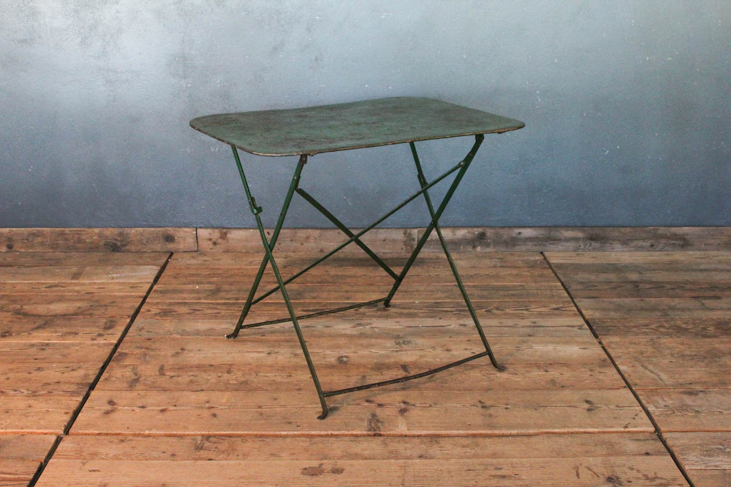 Tavolino da bistrò verde scuro anni '30